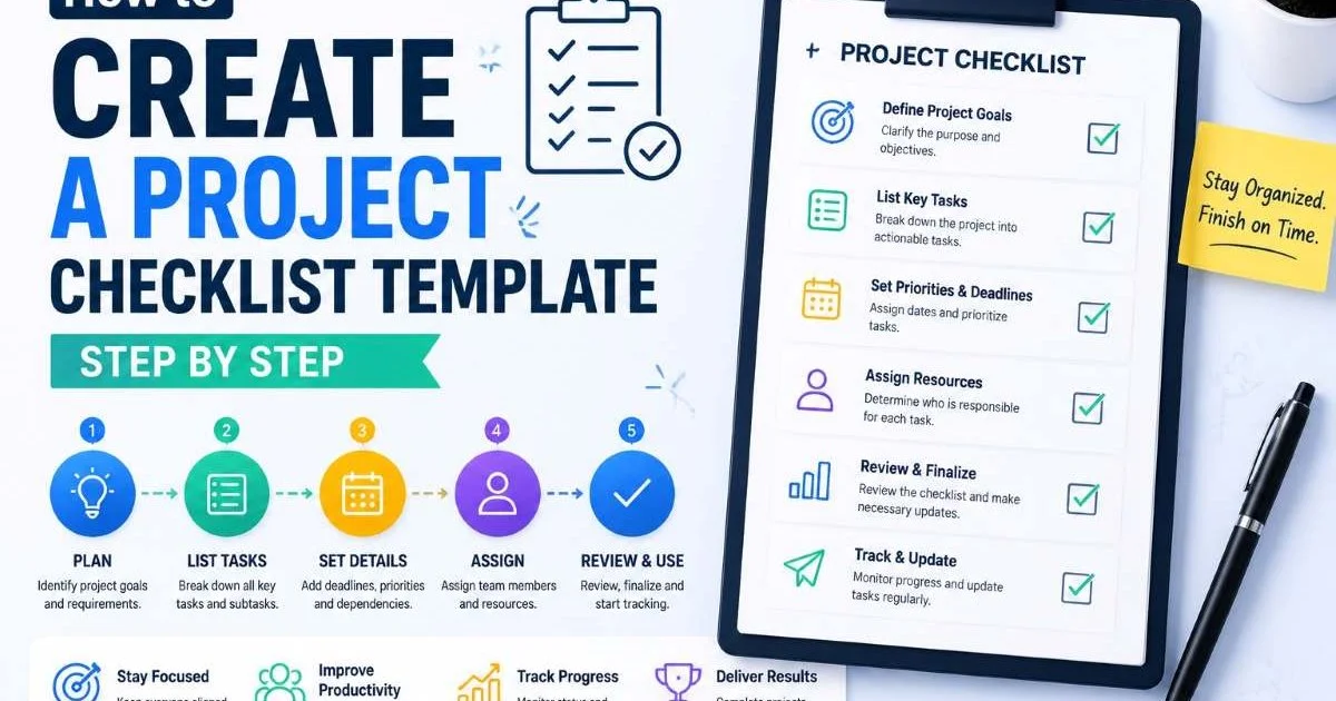How to Create a Project Checklist Template Step by Step